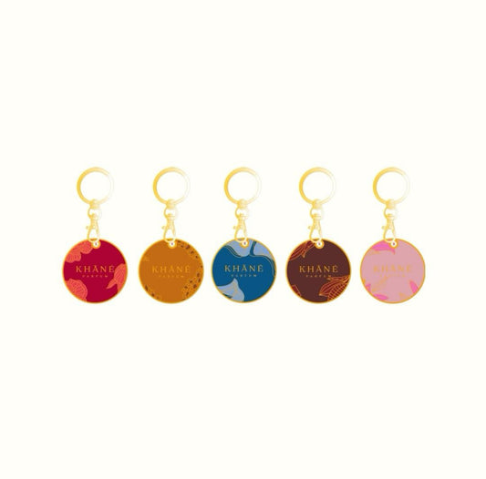 KHĀNÉ 45mm Gold Plated Keyring